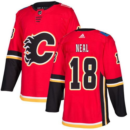 Adidas Flames #18 James Neal Red Home Authentic Stitched Youth NHL Jersey